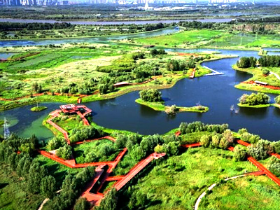 哈尔滨群力外滩湿地公园
